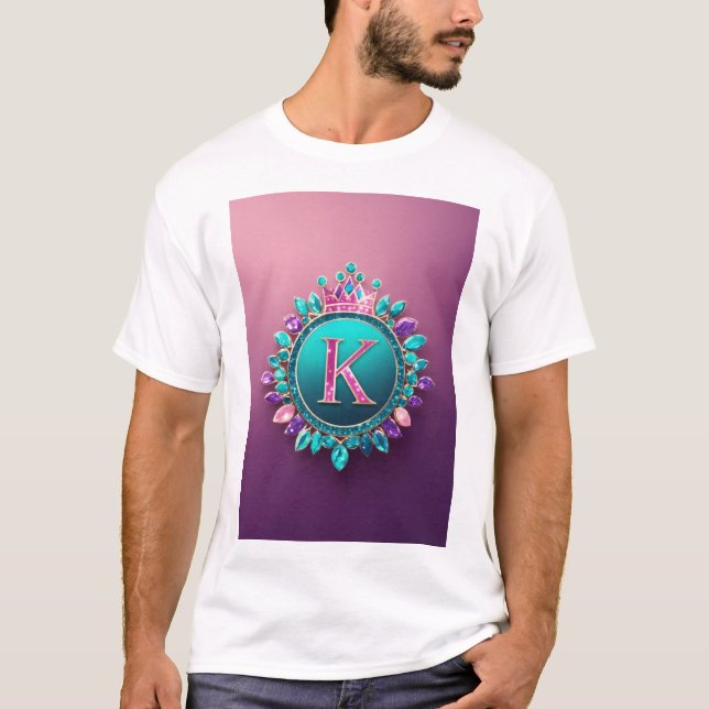 T-shirt Nom de l'alphabet K (Devant)