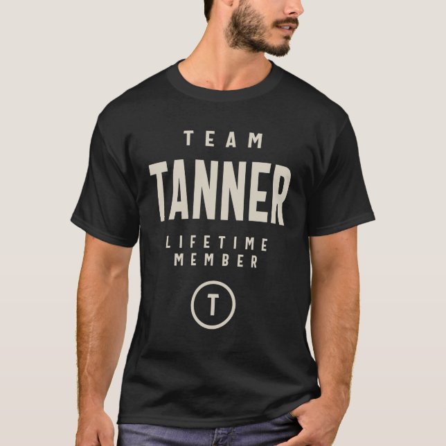 T-shirt Nom de l'analyseur à vie des membres Team Tanner (Devant)