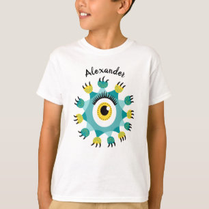 T-shirt Nom de l'enfant migre Monster
