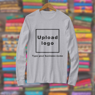 T-shirt Nom de l'entreprise et logo sur le manteau long gr