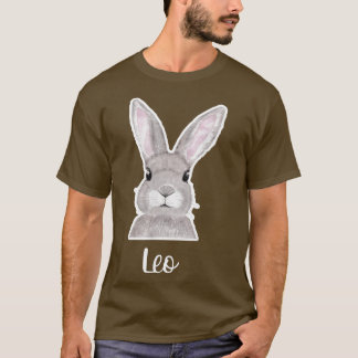 T-shirt Nom de Leo Bunny de Pâques Nom personnalisé Vendre