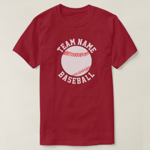 T-shirt Nom de l'équipe de baseball personnalisée, Joueur