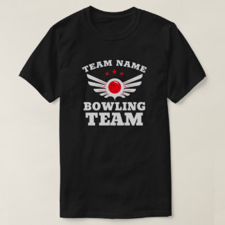 T-shirt Nom de l'équipe de bowling personnalisée