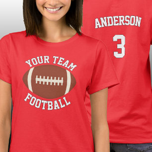 T-shirt Nom de l'équipe de football personnalisée, Nom du