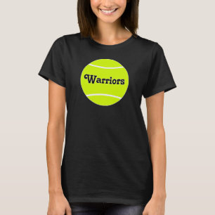 T-shirt Nom de l'équipe de tennis personnalisée ou texte f
