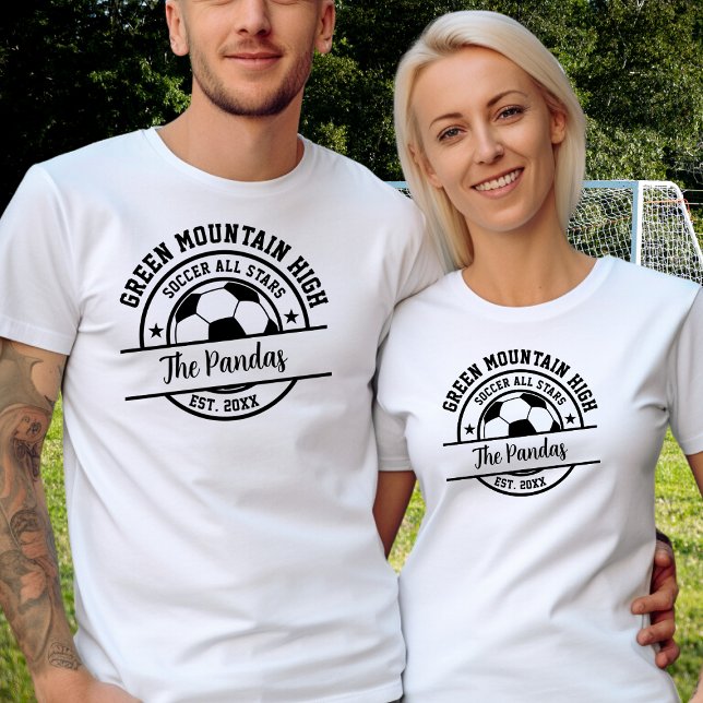 T-shirt Nom de l'équipe du club scolaire Numéro de l'équip (Créateur téléchargé)