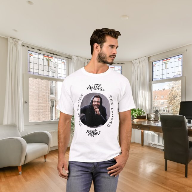 T-shirt Nom de photo d'homme mythe légende (Créateur téléchargé)