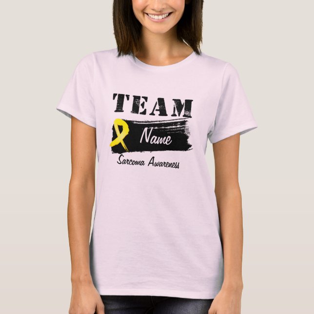 T-shirt Nom d'équipe personnalisé - Sarcoma (Devant)