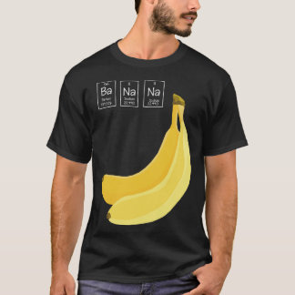 T-shirt Nom des éléments de la chimie de la banane