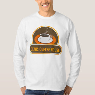 T-shirt Nom drôle frais de café-restaurant de café de