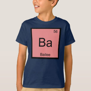 T-shirt Nom du bailee Élément de chimie Tableau périodique