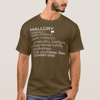 T-shirt Nom du bloc mallory Définition Mallory Femme Nam