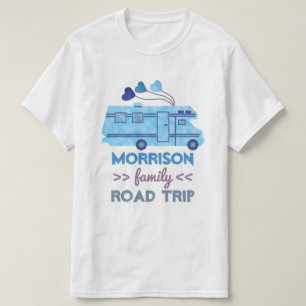 T-shirt Nom du campeur rv Motorhome de vacances de voyage