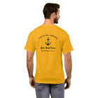 Nom du capitaine et du bateau bleu marine