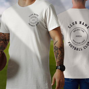 T-shirt Nom du club de football Logo avant arrière