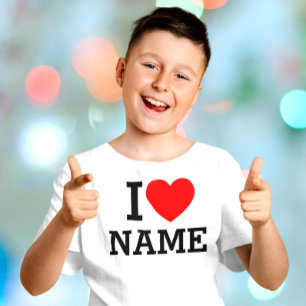 T-shirt Nom du coeur