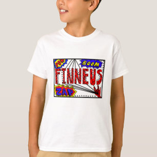 T-shirt Nom du garçon Finneus Spider Web Super Powers