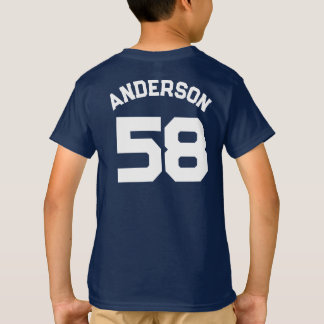 T-shirt Nom du joueur et numéro Sports Jersey