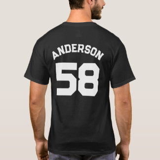 T-shirt Nom du joueur et numéro Sports Jersey