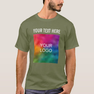 T-shirt Nom du logo de l'entreprise personnalisable Modèle