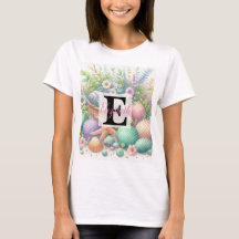 Nom du monogramme sur l'aquarelle Fleurs coquillag