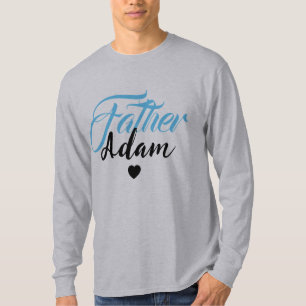 T-shirt Nom du père personnalisé moderne - Spécial Personn