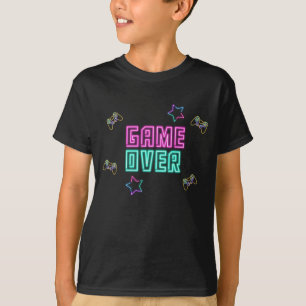T-shirt Nom du script Neon des Jeux Vidéo