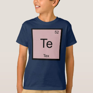 T-shirt Nom du tex Chimie Élément Tableau périodique