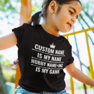 T-shirt Nom du travail et du passe-temps Funny personnalis