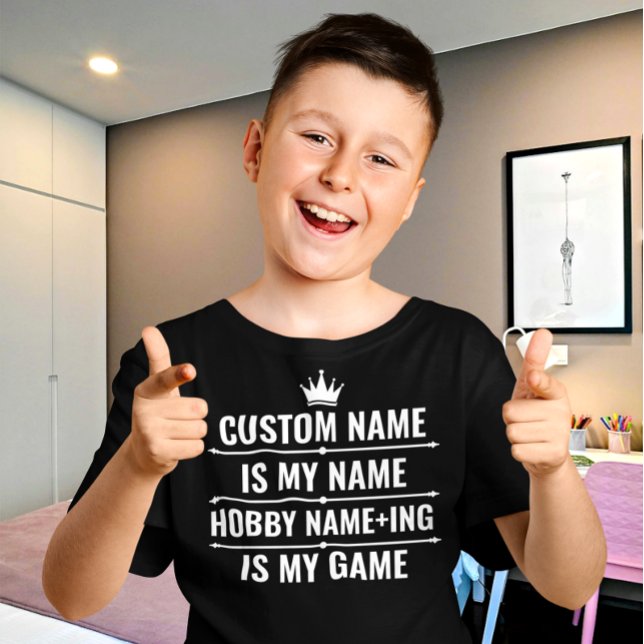 T-shirt Nom du travail et du passe-temps Funny personnalis (Créateur téléchargé)