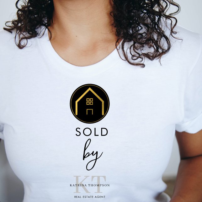 T-shirt Nom du vendeur de l'agent immobilier vendu par (Real Estate Agent Realtor Name Sold By T-Shirt)