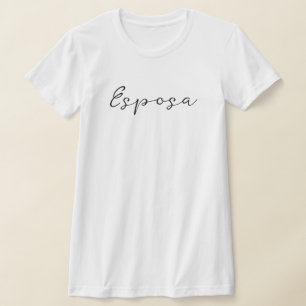 T-shirt Nom espagnol Esposa (Femme) Simple, élégant