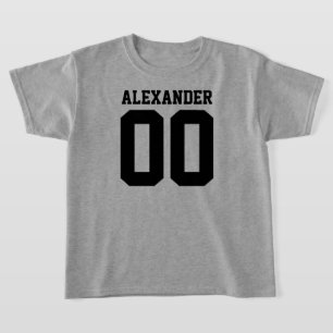 T-shirt Nom et numéro de Jersey avant arrière