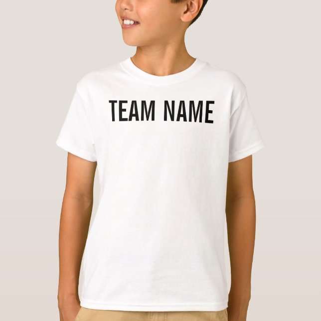T-shirt Nom et numéro des t-shirts. (Devant)