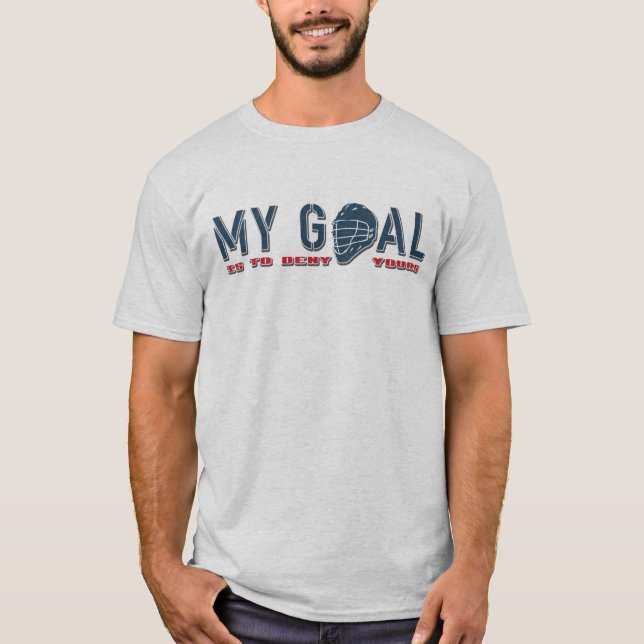 T-shirt Nom et numéro Imprimer Citation de gardien de cros (Devant)