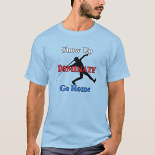 T-shirt Nom et numéro sur le dos Sérieux Javelin Thrower