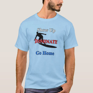 T-shirt Nom et numéro sur le dos Surfer sérieux