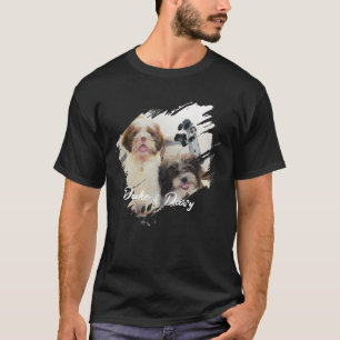 T-shirt Nom et photo de typographie moderne simple et cool