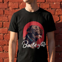 Nom et photo de typographie rouge moderne et cool