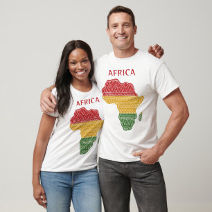 T-shirt Nom et texte personnalisés Afrique