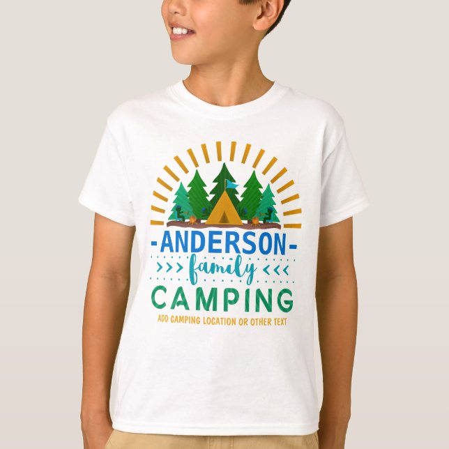 T-shirt Nom fait sur commande de la tente | de rayon de (Devant)