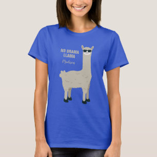 T-shirt Nom fait sur commande de lama frais et chemises et