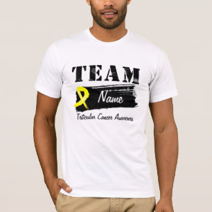 T-shirt Nom fait sur commande d'équipe - cancer du