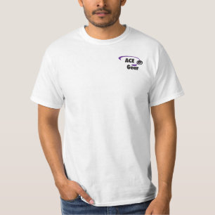 T-shirt Nom fait sur commande - golfeur de disque - jaune