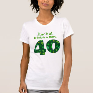 T-shirt Nom fait sur commande V10S de nombre chanceux de