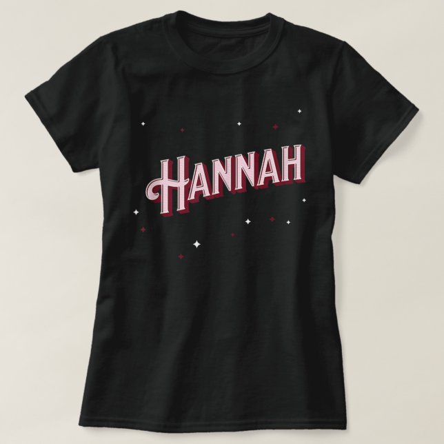 T-shirt Nom Hannah Débardeur personnalisé (Design devant)