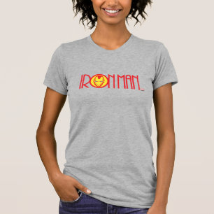 T-shirt Nom Iron Man Art Déco