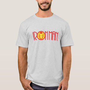 T-shirt Nom Iron Man Art Déco