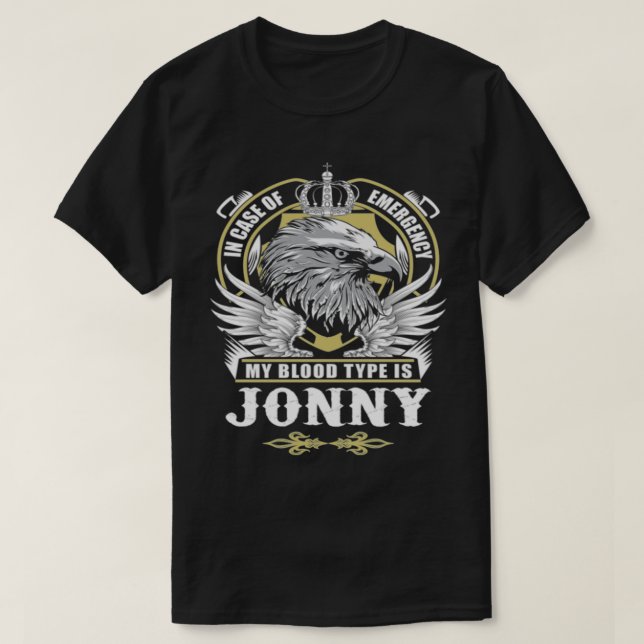T-shirt Nom Jonny (Design devant)