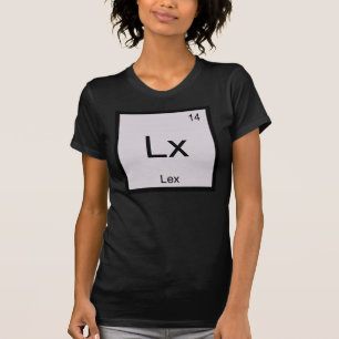T-shirt Nom Lex Chimie Élément Tableau périodique